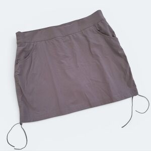 Columbia Gray Skirt with Drawstrings Built In Shorts Activewear Skort Size XL